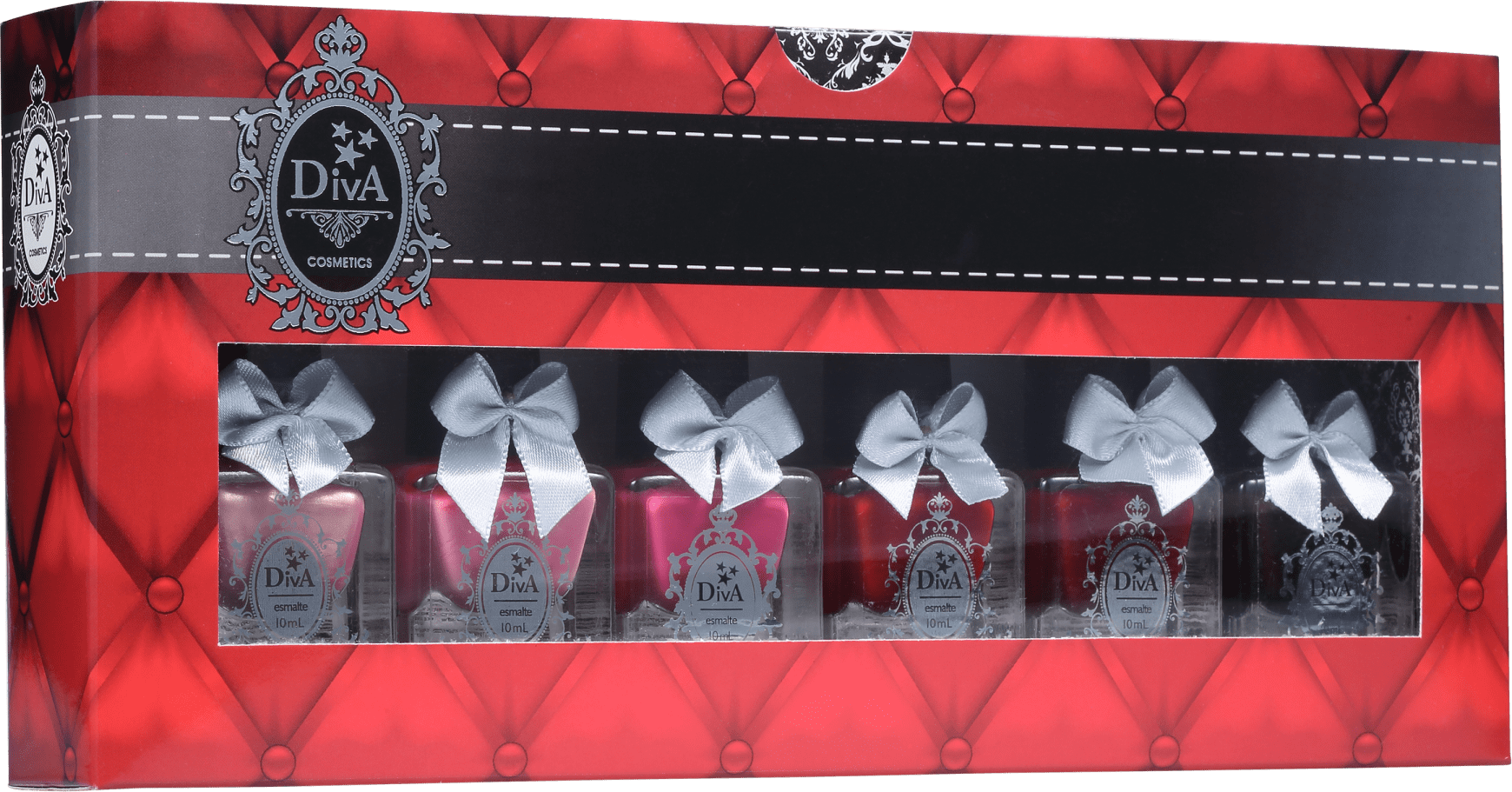 Kit Diva Cosmetics Cores da Paixão (6 Produtos)
