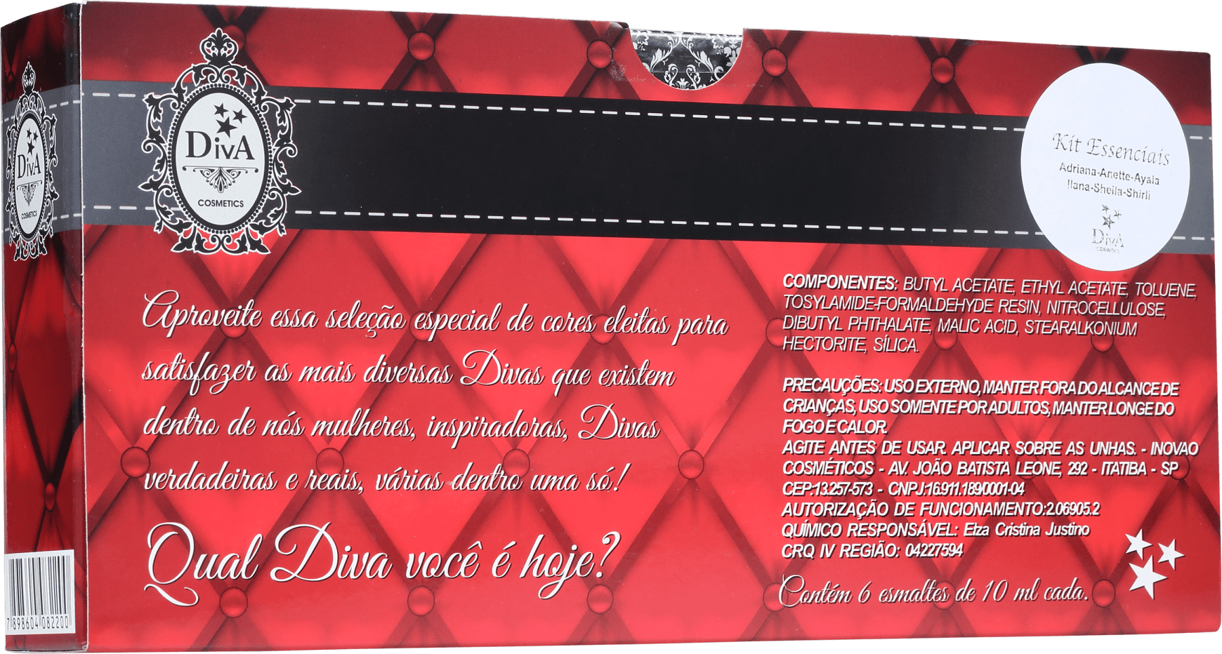 Kit Diva Cosmetics Tudo Blue (6 Produtos)