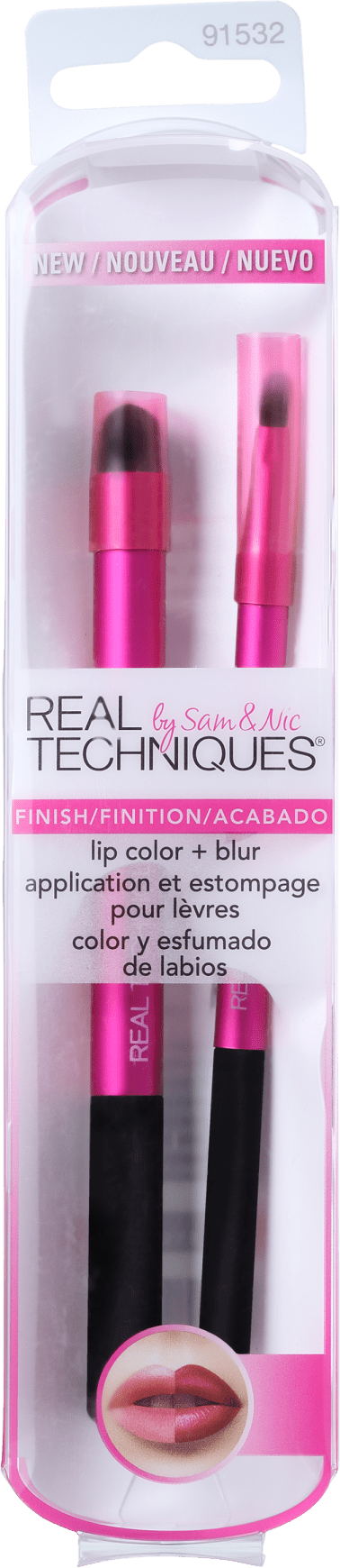 Real Techniques Kit de Pincéis Lip Color + Blur (2 produtos)