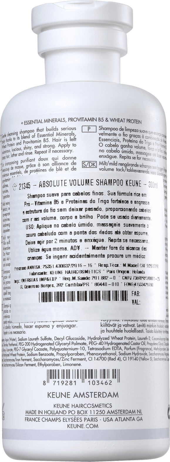 Keune Care Absolute Volume - Shampoo 300ml