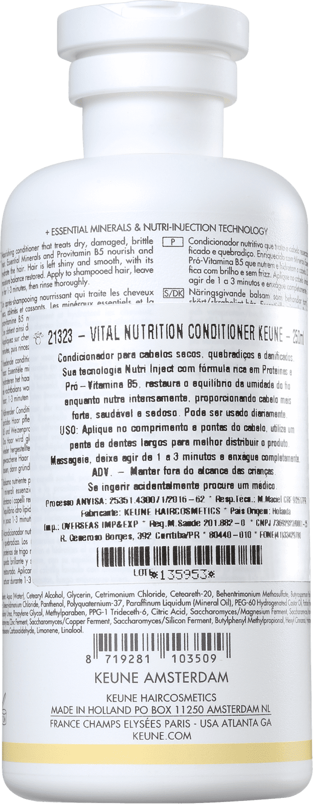 Keune Care Vital Nutrition - Condicionador 250ml