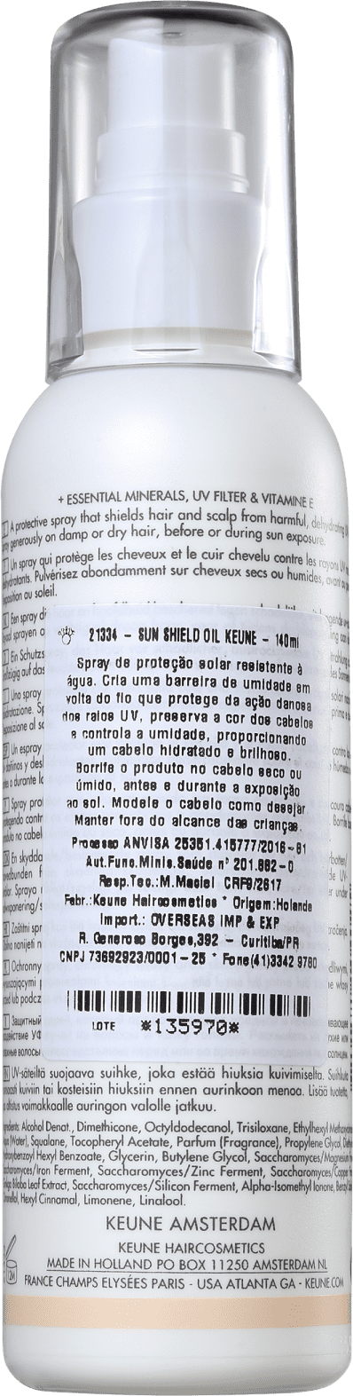 Keune Care Sun Shield - Óleo Capilar 140ml