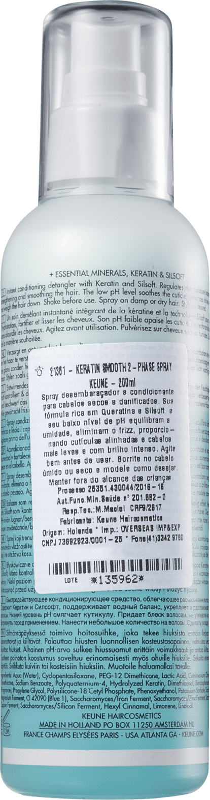 Keune Care Keratin Smooth 2 Phase - Spray Leave-in 200ml