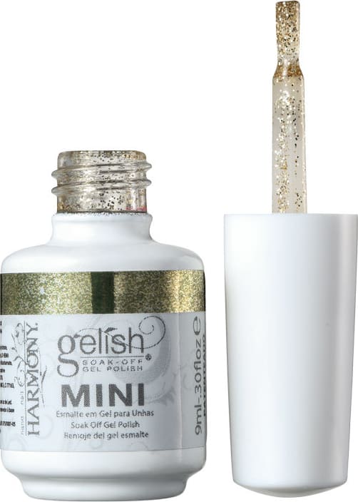 Gelish Soak Off Gel Mini Glitter & Gold - Esmalte Glitter 9ml