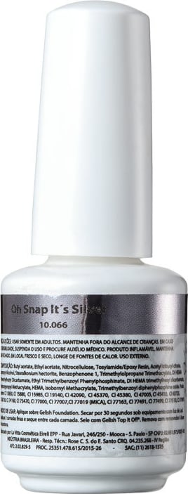 Gelish Soak Off Gel Mini Oh Snap It’s Silver - Esmalte Metálico 9ml