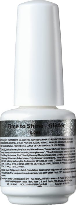 Gelish Soak Off Gel Mini Time To Shine - Esmalte Glitter 9ml