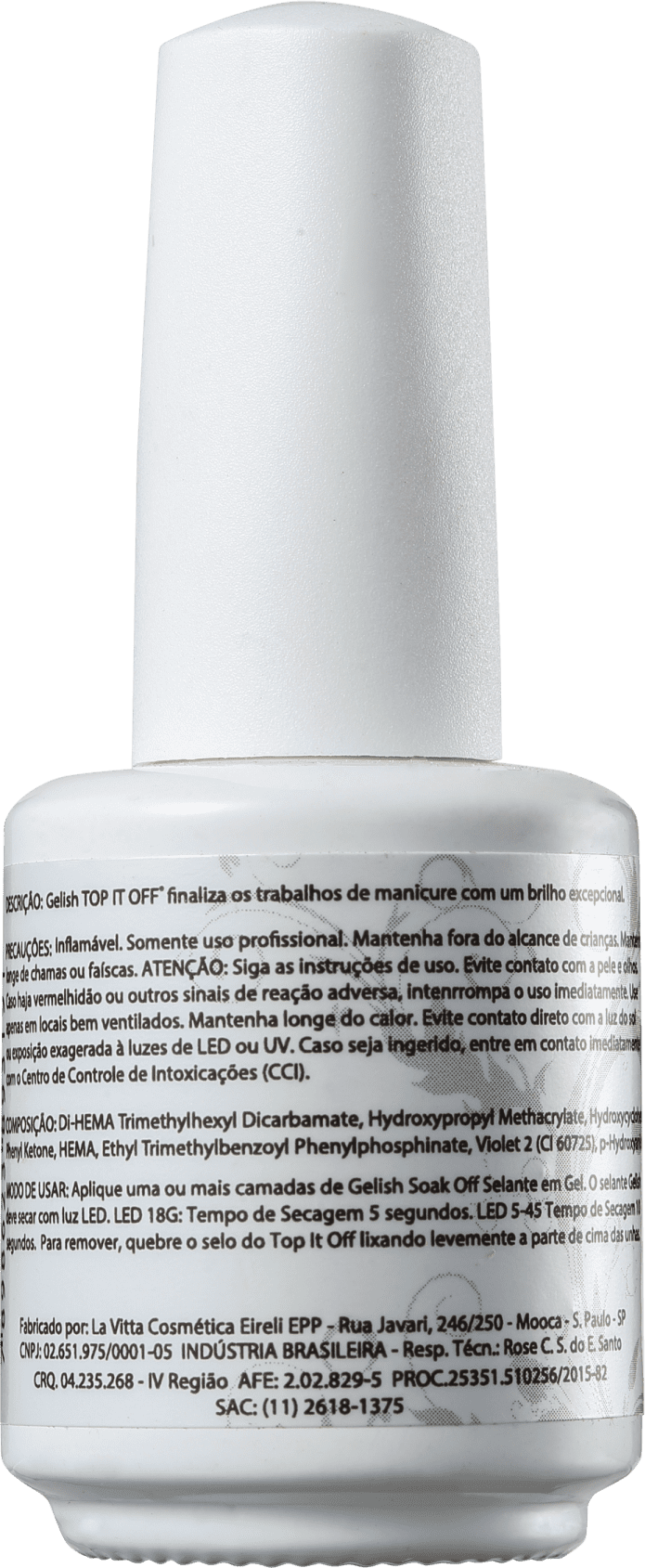Gelish Top It Off - Gel Finalizador para Esmalte 15ml