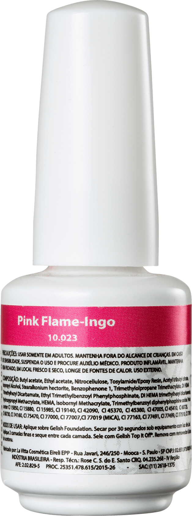 Gelish Soak Off Gel Mini Pink Flame Ingo - Esmalte Cremoso 9ml