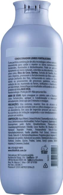 Nick & Vick Alta Performance Loiros Fortalecidos - Condicionador 250ml