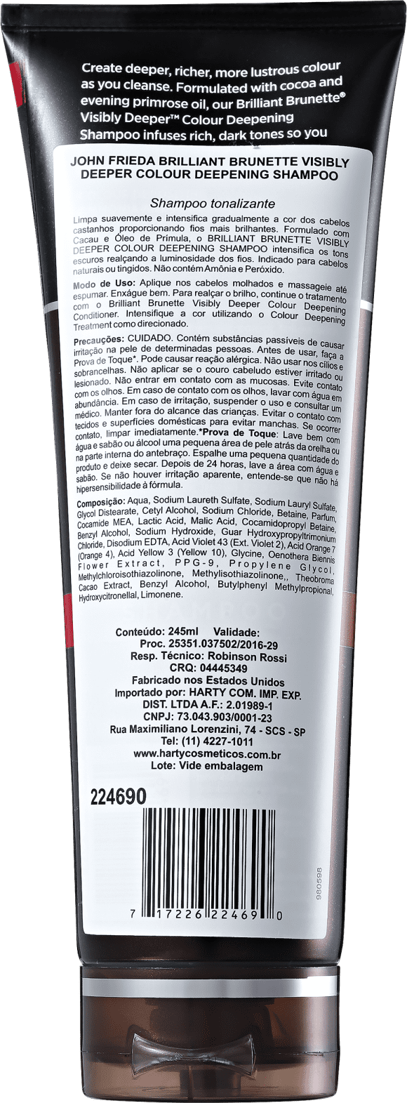 John Frieda Brilliant Brunette Visibly Deeper - Shampoo 245ml