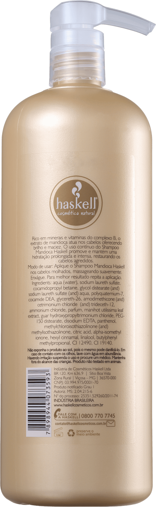 Haskell Mandioca - Shampoo 1000ml