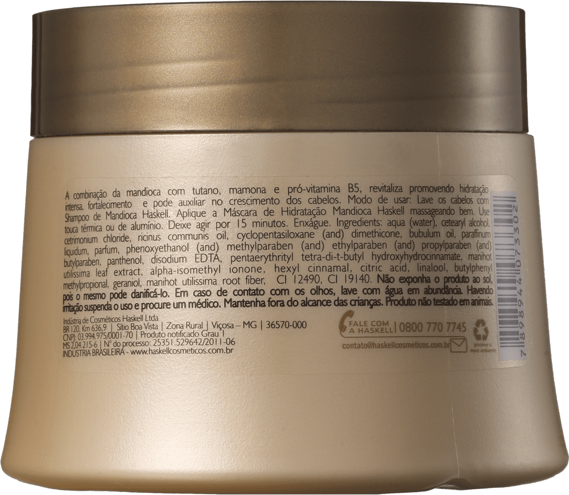 Haskell Mandioca - Máscara de Hidratação 250g