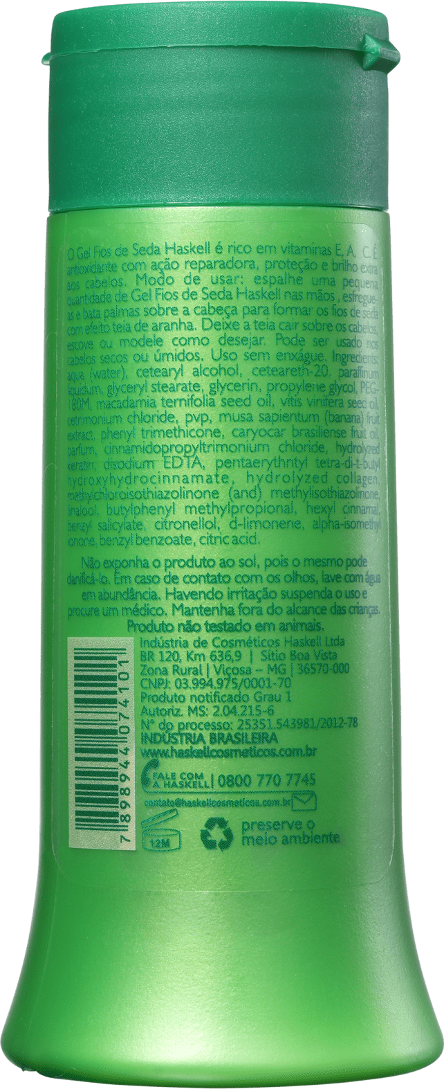 Haskell Bananeira Fios de Seda - Gel Fixador 100ml