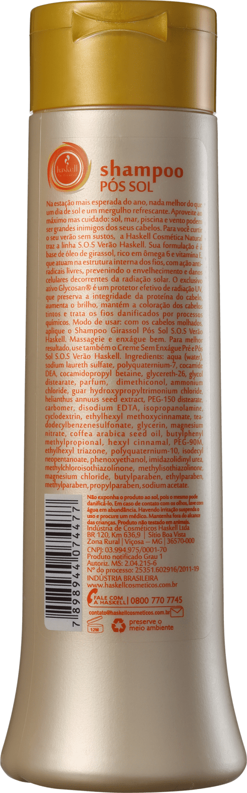 Haskell S.O.S Verão Pós Sol - Shampoo 300ml