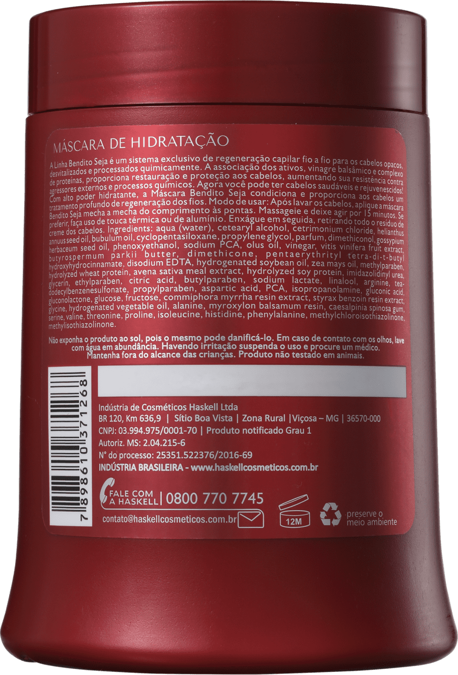 Haskell Bendito Seja - Máscara Capilar 500g