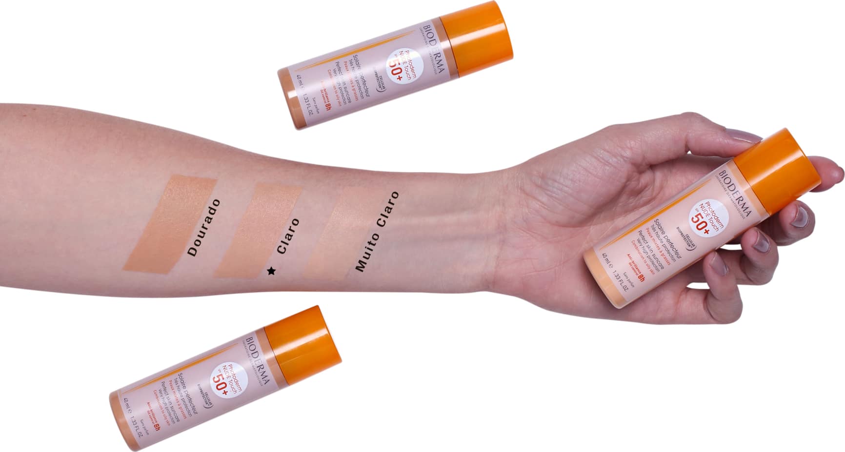 Bioderma Photoderm Nude Touch FPS 50 Claro - Protetor Solar com Cor 40ml