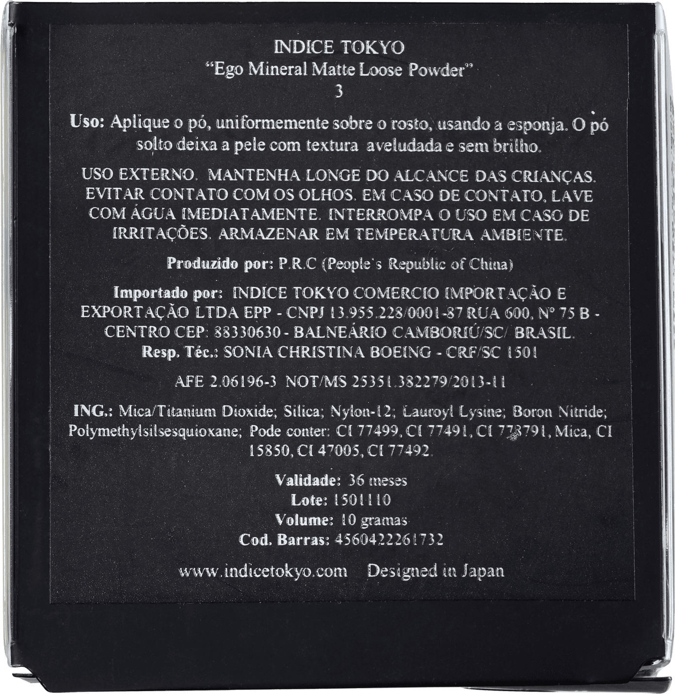 Indice Tokyo Ego 03 Bronzer - Pó Solto Translúcido 10g