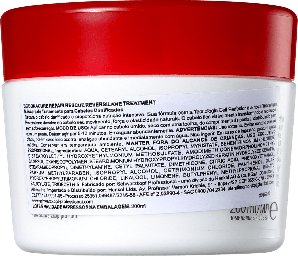 Schwarzkopf Professional BC Bonacure Repair Rescue Reversilane - Máscara de Nutrição 200ml