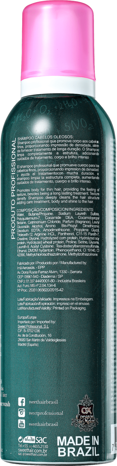 Sweet Hair Experience Cabelos Oleosos - Shampoo 260ml