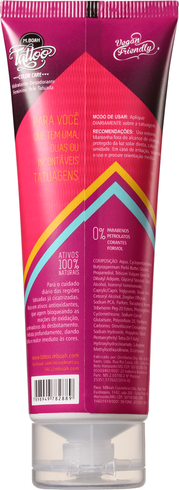 MBoah Tattoo Color Care - Hidratante Feminino 120ml