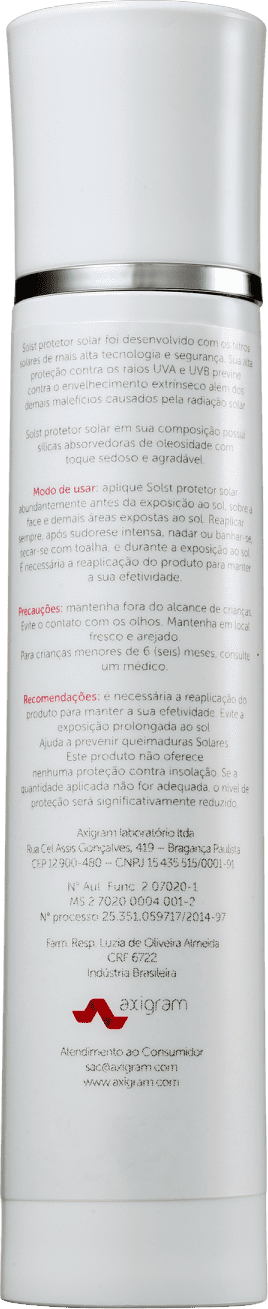 Solst Toque Seco Bege Escuro FPS 50 PPD 19.1 - Protetor Solar Facial 55g