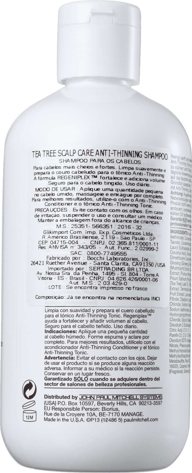 Paul Mitchell Tea Tree Anti-Thinning - Shampoo 300ml