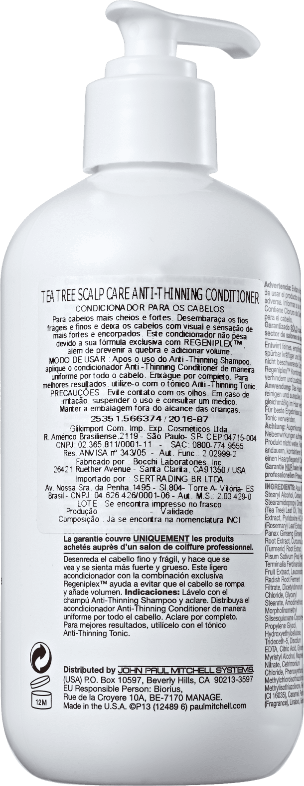 Paul Mitchell Tea Tree Anti-Thinning - Condicionador 300ml