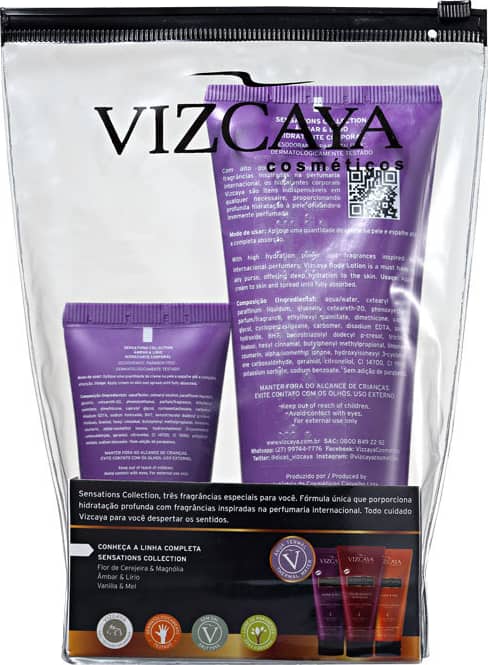 Kit Vizcaya Sensations Âmbar & Lírio Hidratante (2 Produtos)