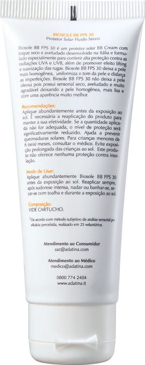 Ada Tina Biosole BB Cream FPS30 Bianco - Protetor Facial com Cor 40ml