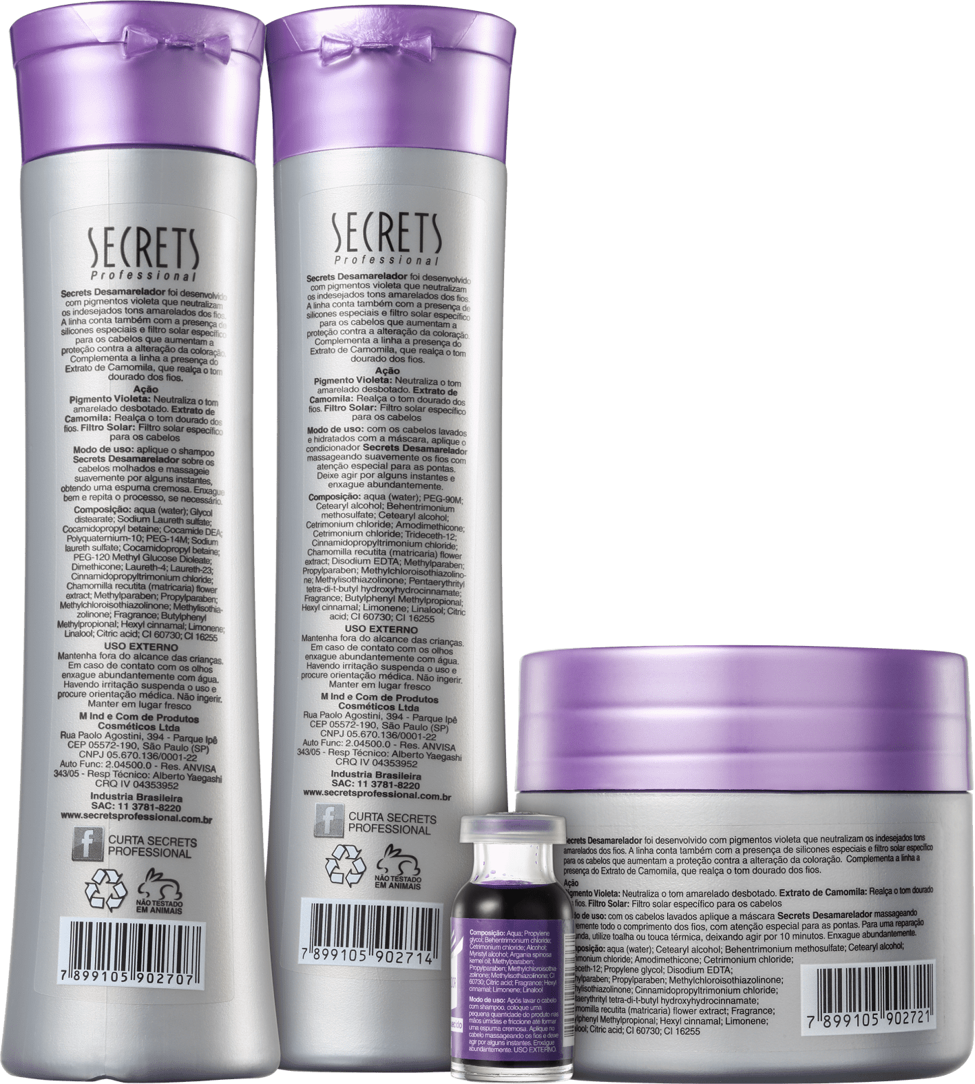 Kit Secrets Professional Desamarelador Total (4 Produtos)