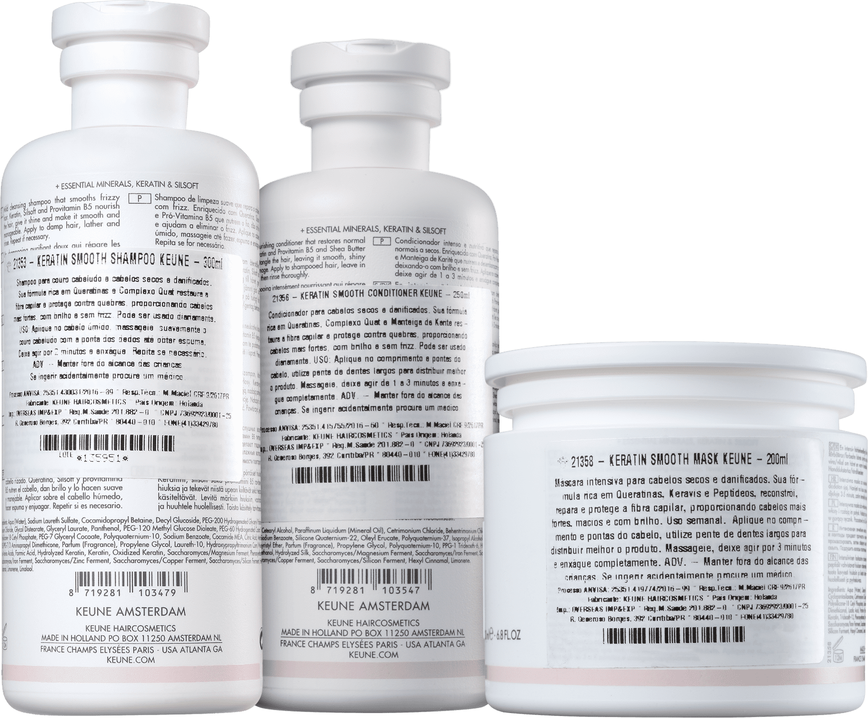Kit Keune Care Keratin Smooth Reconstrução Profunda (3 Produtos)