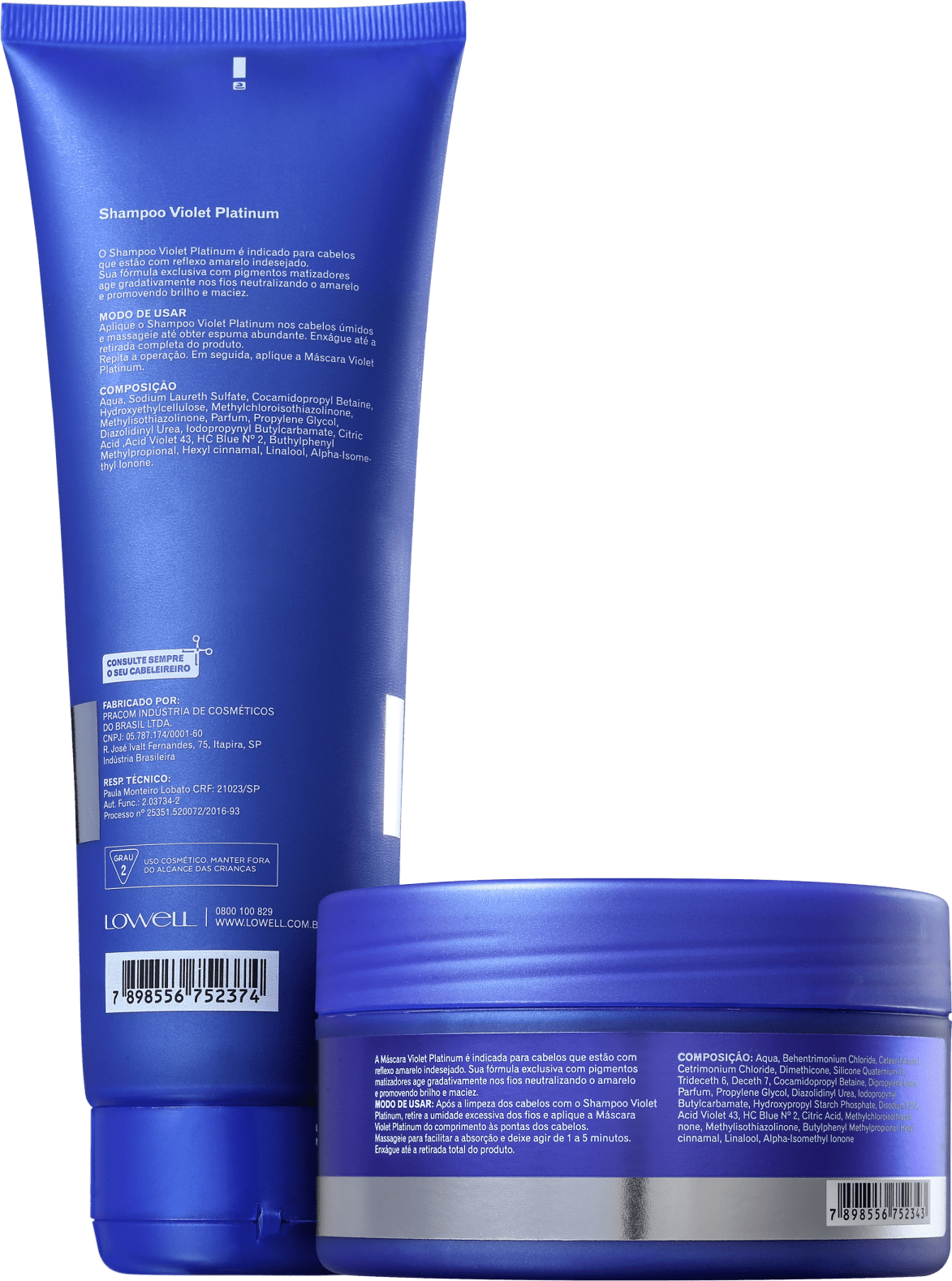 Kit Lowell Violet Platinum Home (2 Produtos)