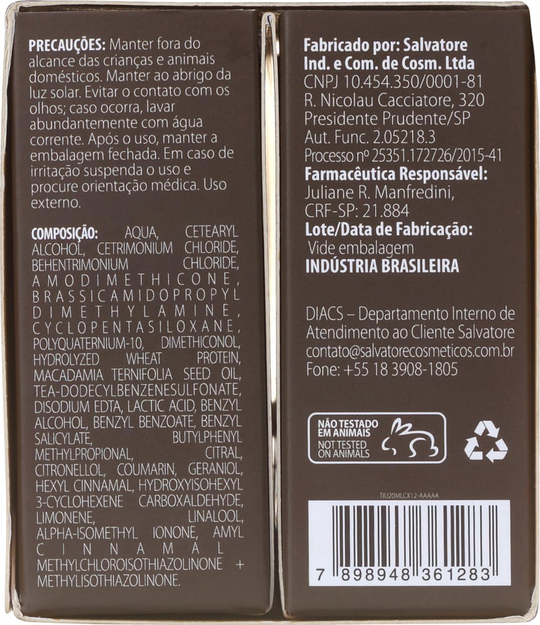 Salvatore Tutto-In-Uno Power Dose - Ampola 20ml