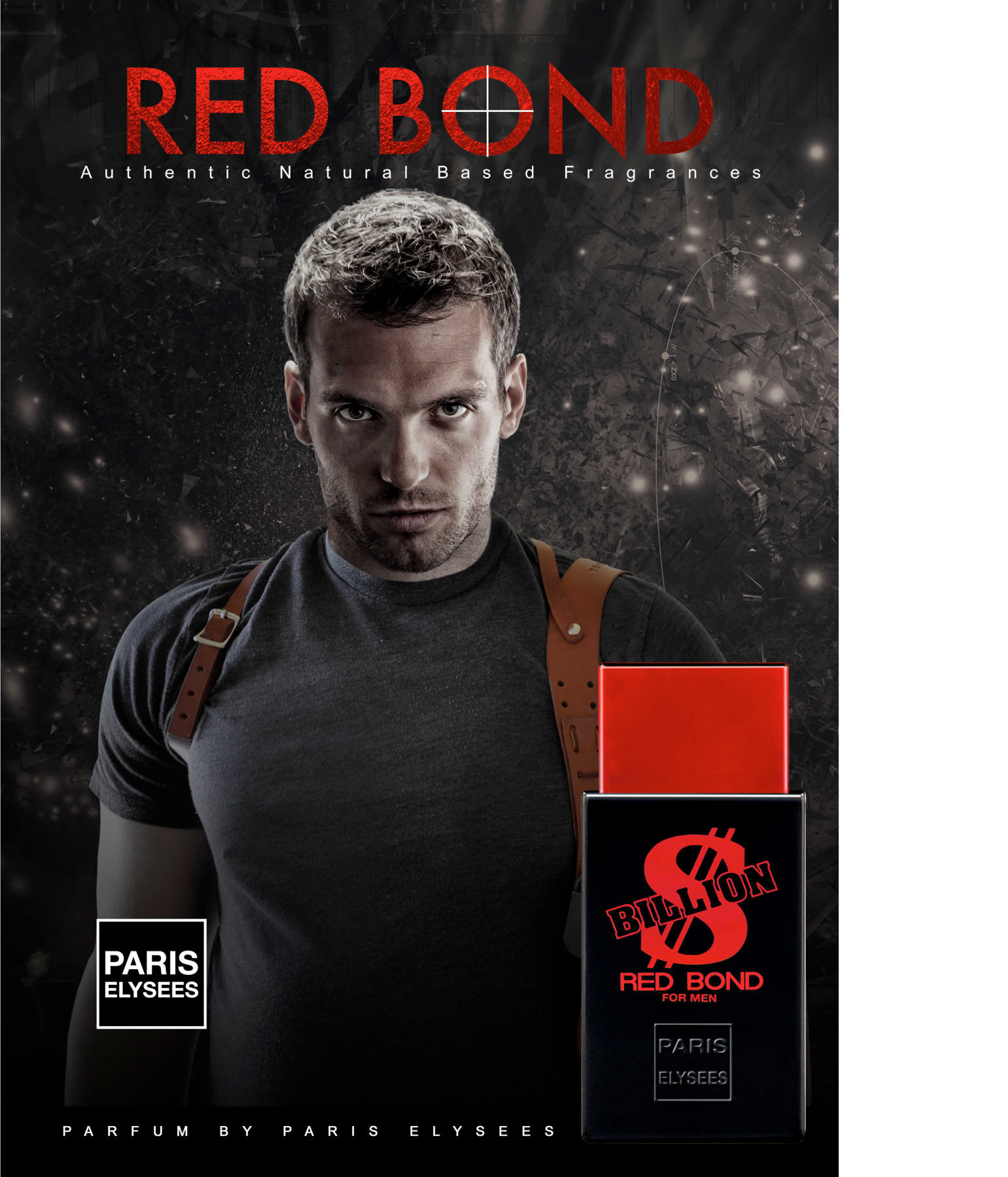 Billion Red Bond Paris Elysees Eau de Toilette - Perfume Masculino 100ml