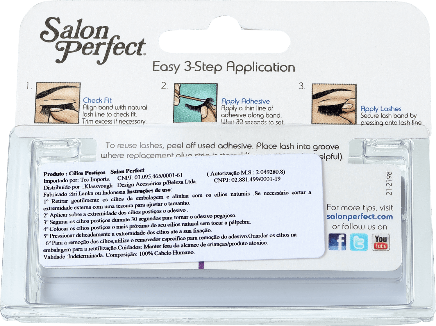 Salon Perfect Perfectly Glamorous 212 - Cílios Postiços