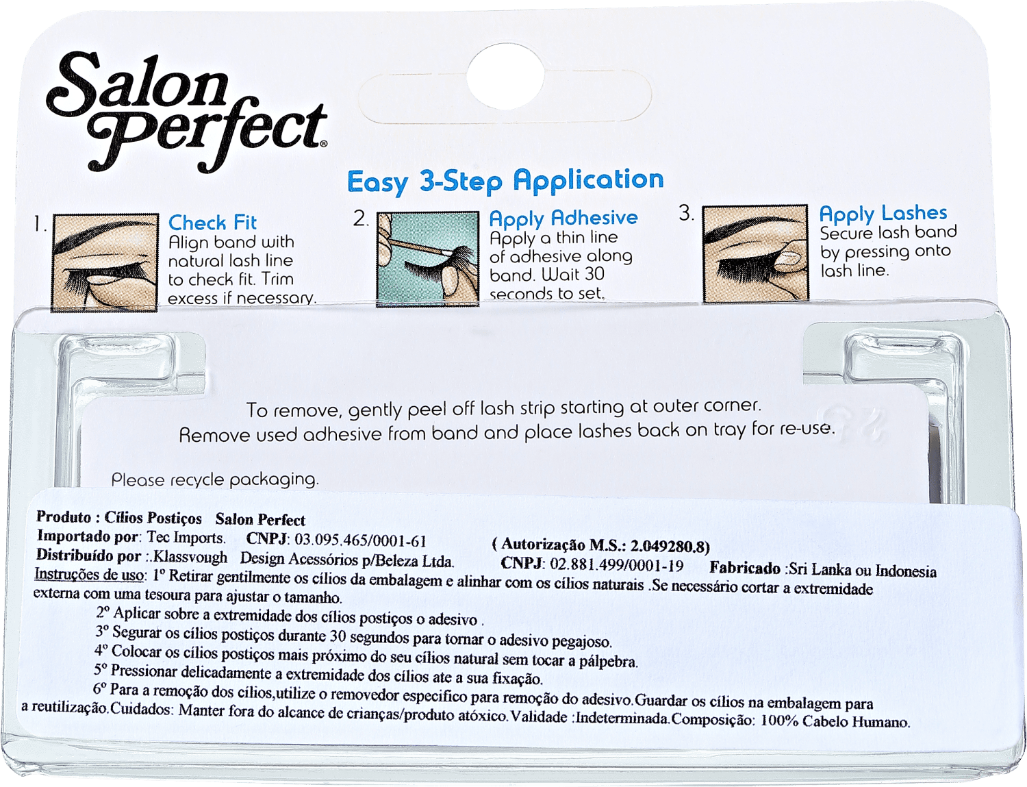 Salon Perfect Perfectly Natural 52 - Cílios Postiços