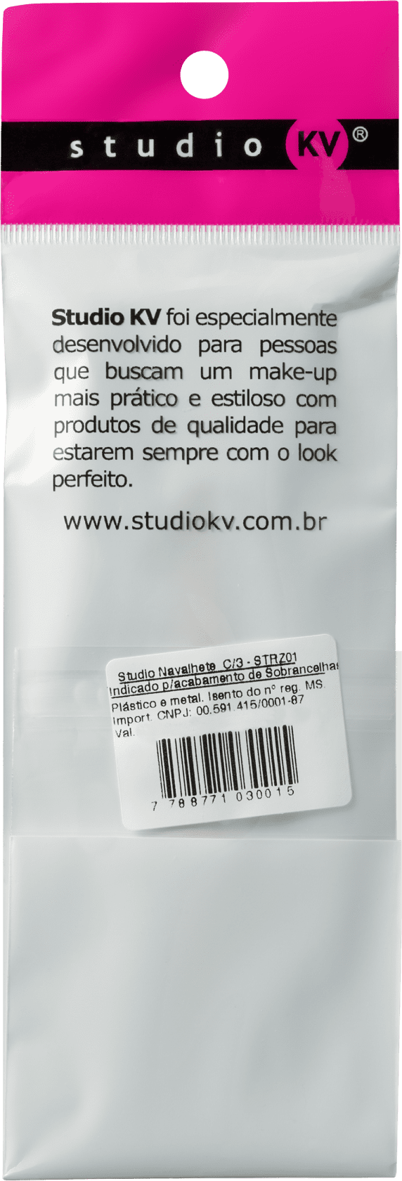 Studio KV STRZ-01 - Navalhete para Sobrancelhas 3un