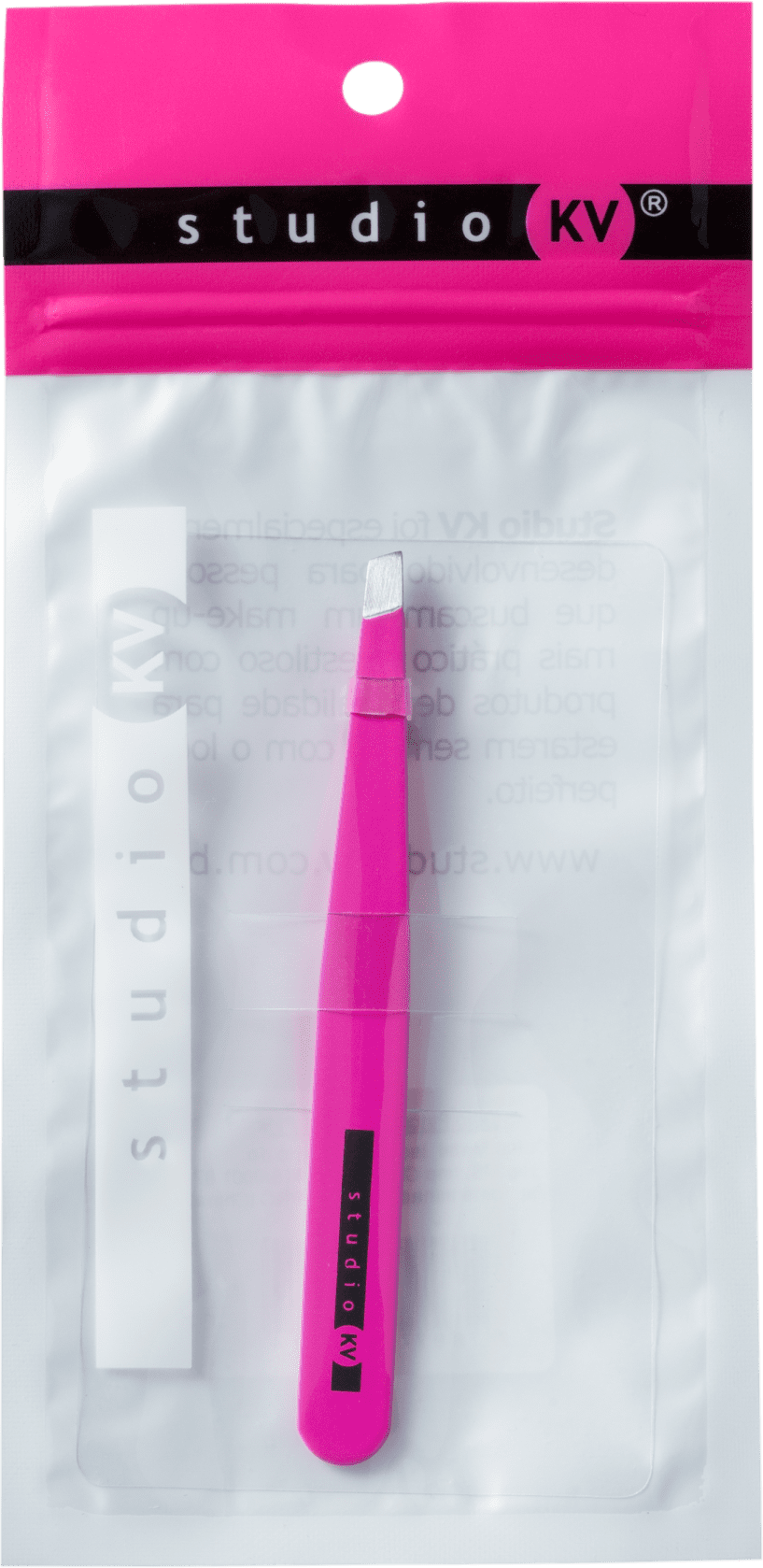 Studio KV TW-171-1 Pink - Pinça Chanfrada