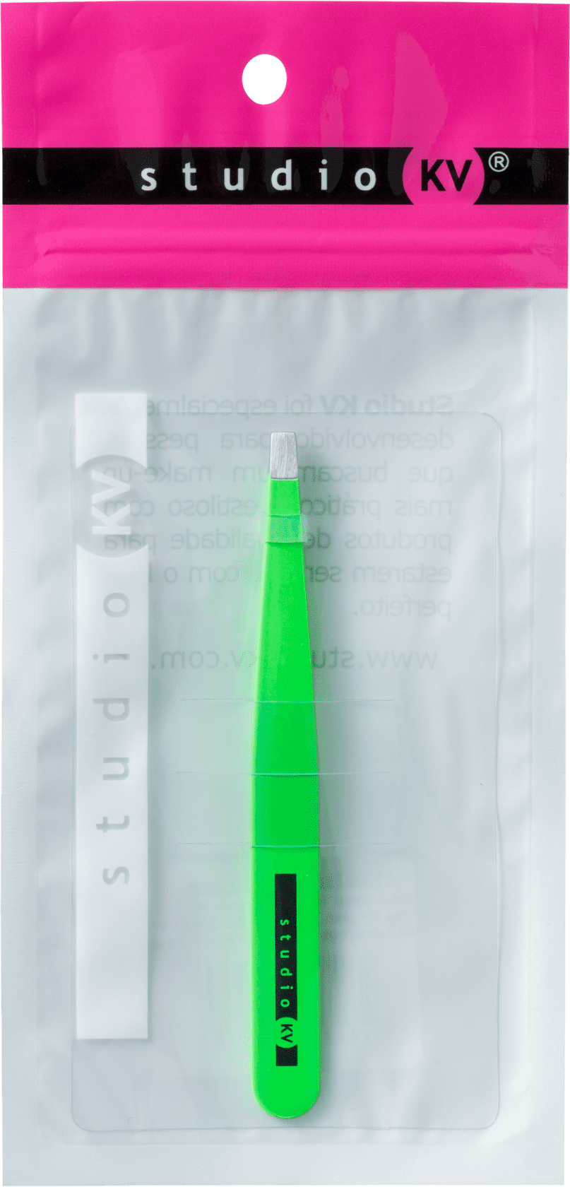 Studio KV TW-171-3 Verde - Pinça Chanfrada