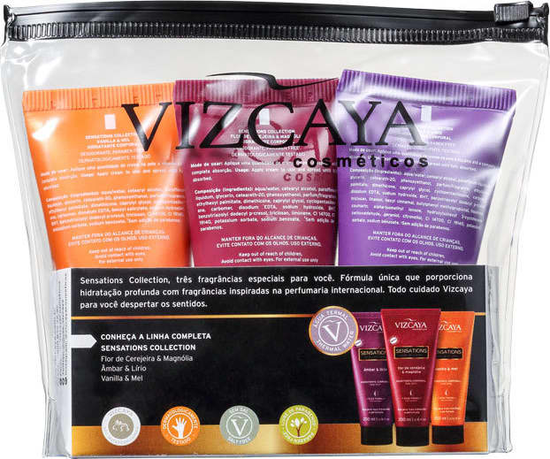 Kit Vizcaya Sensations Travel Size (3 Produtos)