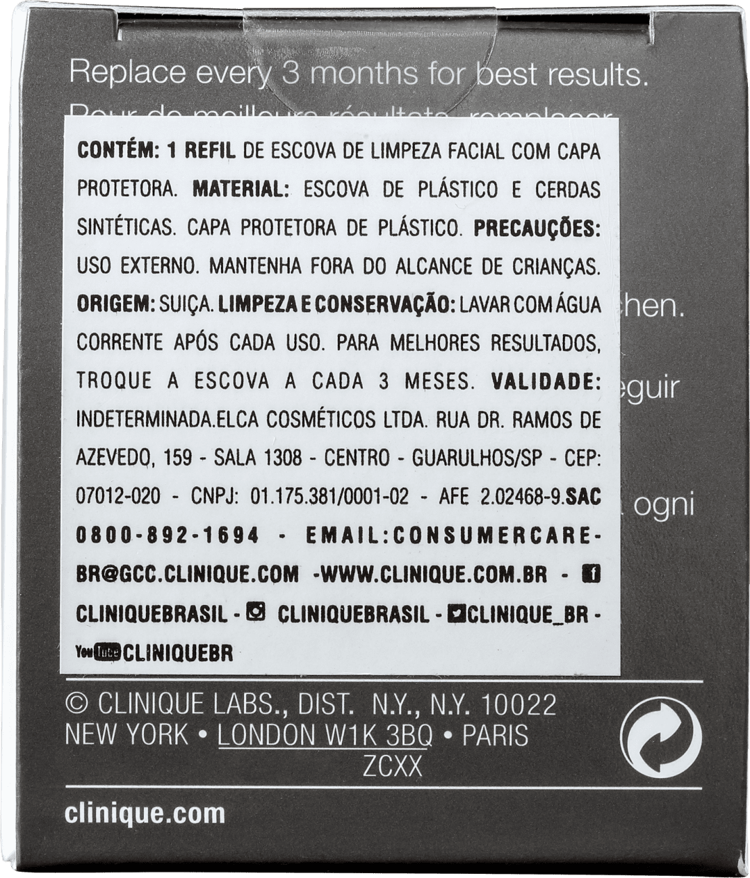 Clinique For Men Sonic System Deep Cleasing - Refil para Escova Elétrica 20g