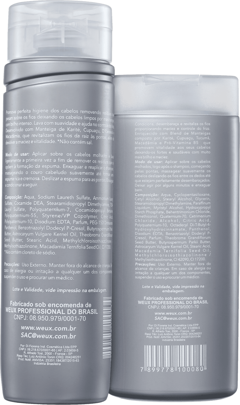 Kit WEUX Professional Control Frizz Duo (2 Produtos)