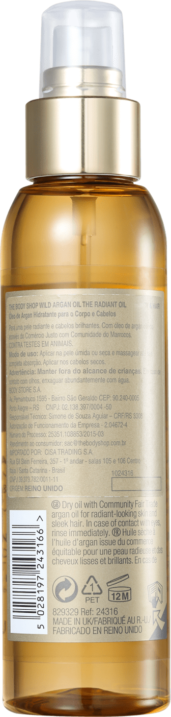The Body Shop Wild Argan Oil - Óleo de Argan 125ml