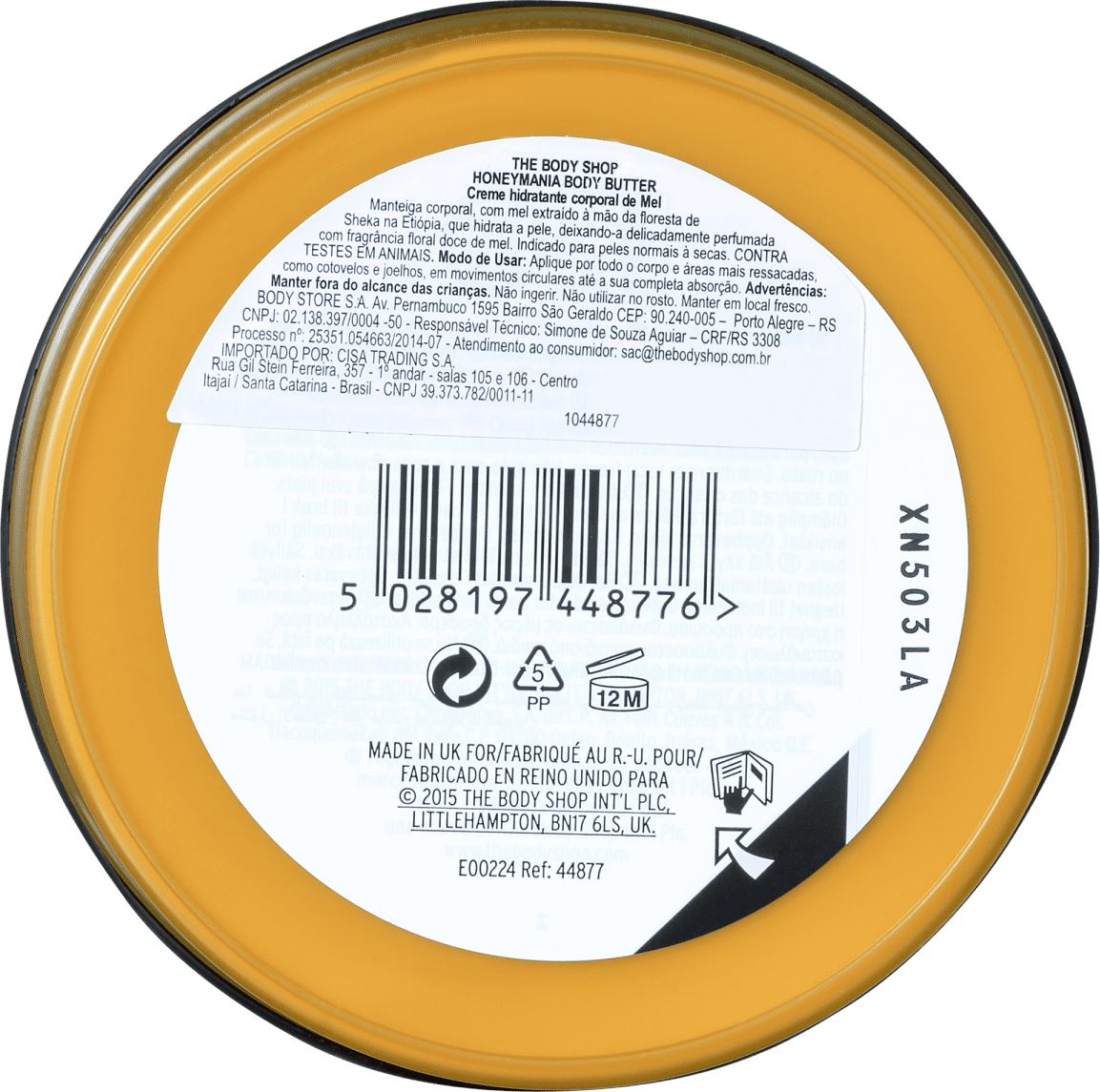 The Body Shop Honeymania - Manteiga Hidratante Corporal 200ml