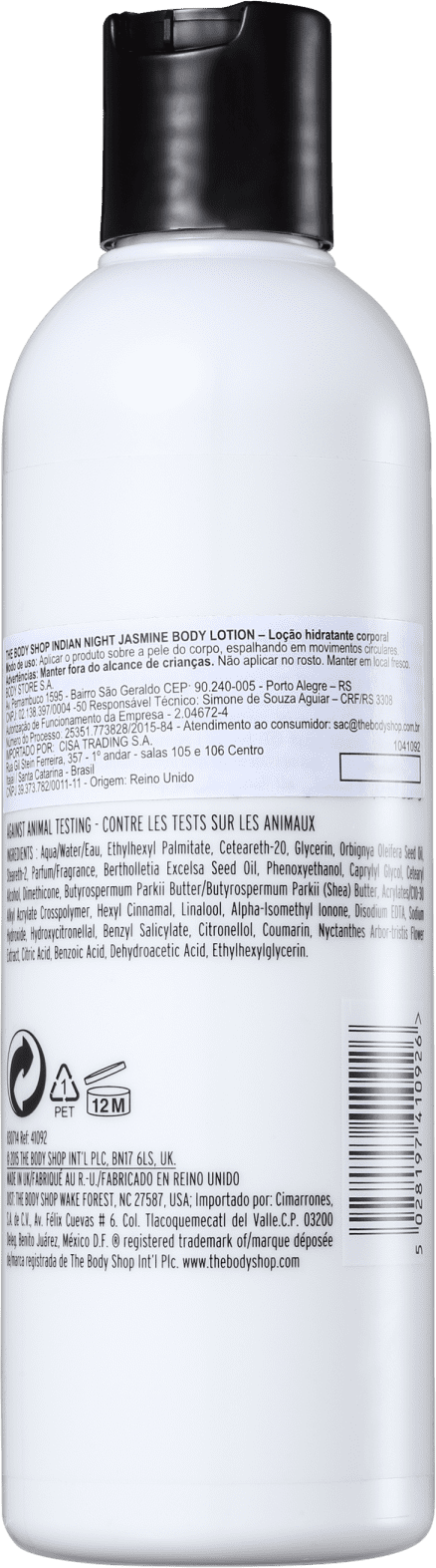 The Body Shop Indian Night Jasmine - Loção Hidratante Corporal 250ml