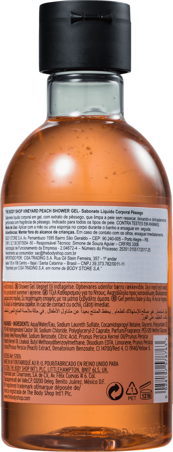 The Body Shop Vineyard Peach - Gel de Banho 250ml