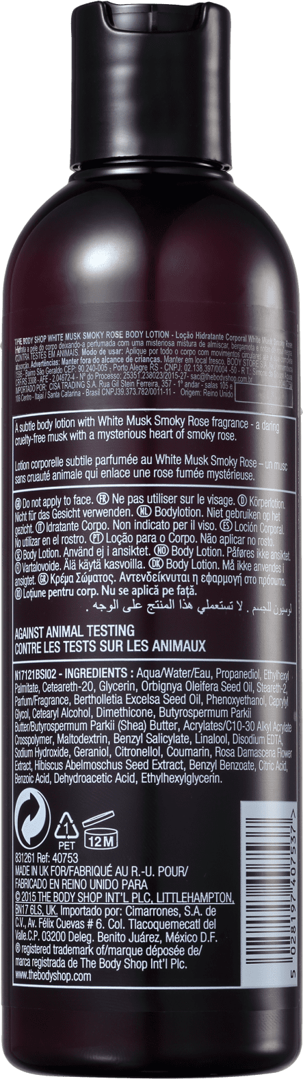 The Body Shop White Musk Smoky Rose - Loção Corporal 250ml