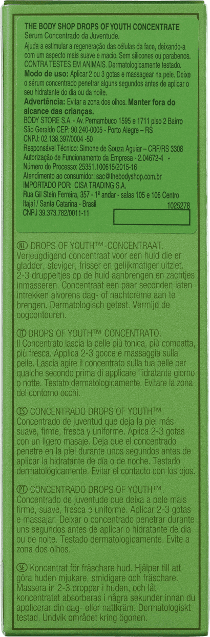 The Body Shop Drops Of Youth Nutriorganics - Sérum Anti-Idade 50ml