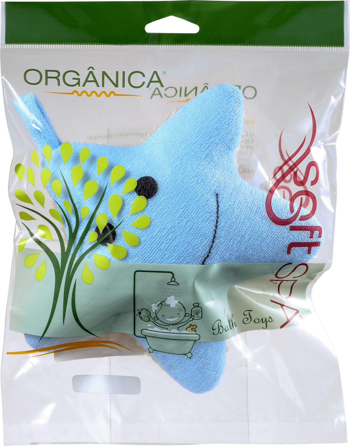 Orgânica Bath Toy Estrela Azul - Esponja de Banho