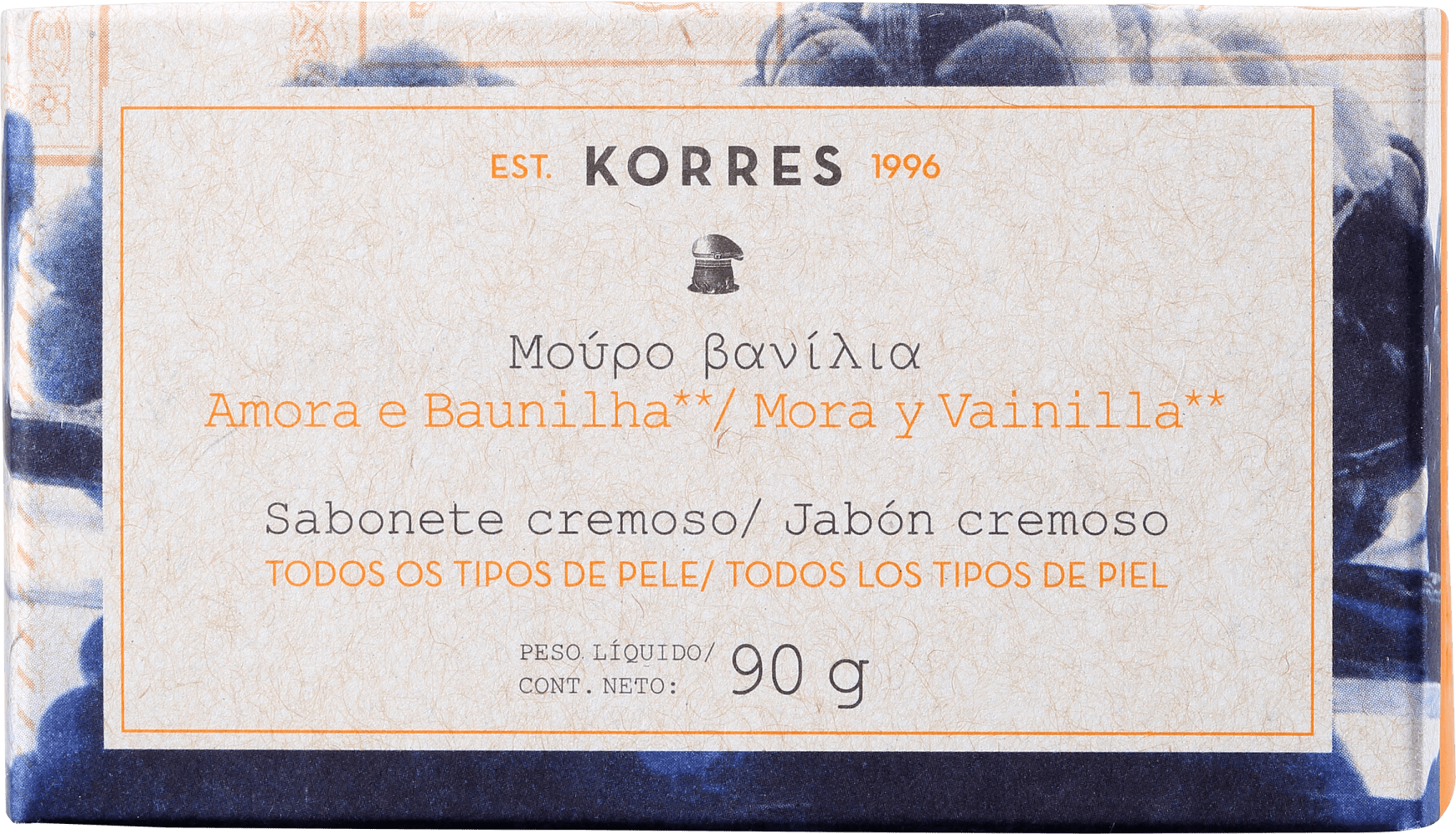 Korres Amora e Baunilha - Sabonete em Barra 90g